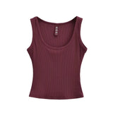 Trend Women's Wear In Summer Sexy Spicy Girls Wide-Edged Threaded Cotton Vest Slim And Slim Bottom Suspender-Outfit