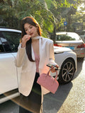 Fongt Xixi 2025 Spring New Temperament Long-Sleeved Small Suit Short Coat Loose Casual Suit 86057