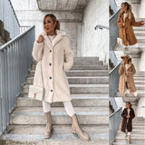 Fongt Autumn And Winter Women's Explosive Hairy Long-Sleeved Collar Women's Plush Tops Long