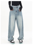 Light Blue Wash Baggy Boyfriend Jeans-Outfit