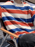 Vintage Striped Pullover Sweatshirt-Outfit