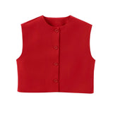 New Series Breasted Round-Neck Vest 2532178-Outfit