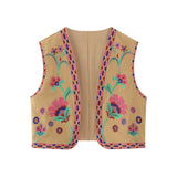 Summer Women's Wear Urban Leisure Vest Embroidered Cardigan 6895028-Outfit