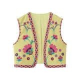 Summer Women's Wear Urban Leisure Vest Embroidered Cardigan 6895028-Outfit