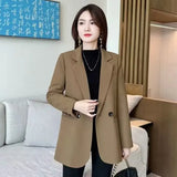 Fongt Suit Jacket Female 2024 Spring And Autumn New Korean Version Slim Small Casual Temperament Small Suit Coat Female-Outfit
