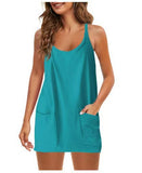Fongt Summer Explosion Lady Slings Joint Shorts Dressing Dress Casual Set