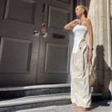 Side Slit Tube Top-Outfit