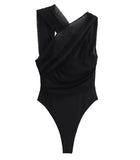 Fongt Women's Clothing INS Net Red Explosion Asymmetric Folding Decorative Mesh Clothing