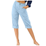 And Linen Fashion Loose High Waist