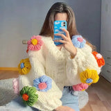 Knitted Chunky Cardigan-Outfit