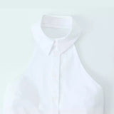 New Spring Style Hanging Neck Trench Coat Fabric Bare-Back Bow Coat 3152003-Outfit