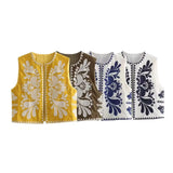 New Embroidered Round-Neck Cardigan In Summer Is Fashionable Vest.-Outfit