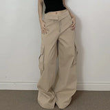 Fold Over Ruched Black Cargo Pants-Outfit