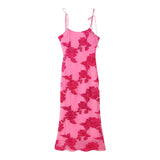 Fongt Women's Clothing Explosion Embroidered Sleeveless Straight Temperament Holiday Dress