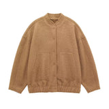 Fongt Women's INS Bursts With A Pocket Loose Pilot's Coat