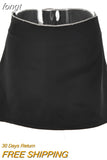 Dress Set Women Outfits Bandage Long Sleeve Crop Top Diamond Mini Skirt Sets White Streetwear Chic Black Two Piece