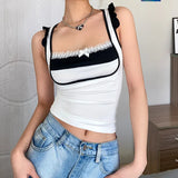 Fongt New Women's Ins Spice Lace Color Slim Slim Short