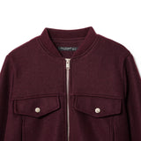 Fongt Burst Women's Round Neck Zipper Soft Short Jacket Jacket