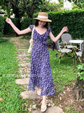 Fongt Xixi 13 Lines 2025 Summer New Elegant Temperament Printing Pure Desire High-Waist Short-Sleeved Dress 88339