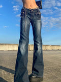 Multi-Pocket Slim Horn Jeans Woman-Outfit