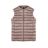 2024 Women's Light Down Vest Women's Vest Korean Version Sleeveless Round Collar Down Jacket Women's Plus Size Women's Jacket-Outfit