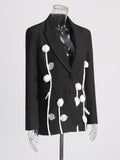 Fongt Elegant Suit 2025 Autumn And Winter New Design Three-Dimensional Flower Decoration Slim Thin Suit Jacket Woman