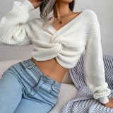 Wind 2025 Autumn/Winter Long-Sleeved Knitted Sweater Women's