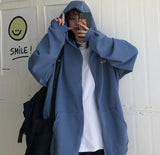 Zip Up Sweatshirts Women Hoodies Korean Oversized Thin Clothes Plus Size Loose Casual Solid Color Shirt Long Sleeve