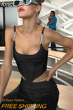 Tops Women Summer Sleeveless Tank Top Backless Summer Solid Skinny Off Shoulder Tanks Camis Y2k Crop Top Corset for
