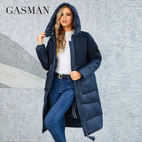 Winter Coats Women Fashion Long Hooded Thickened Warm Down Jacket Casual Multifunctional Pocket Ladies Parka