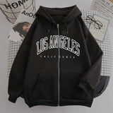Fongt New Zipper Hoodie Los Angeles California Coat Top