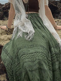 Fairy Vintage Printed Midi Skirt-Outfit