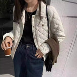 Station Small Fragrant Wind Light Down Jacket Female 2024 New Korean Version Of The Small White Duck Down Short Coat Tide-Outfit
