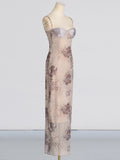 Fongt 2025 Summer New Fashion Sexy Leopard Print Bag Babes Hanging Dress