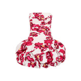 Fashion Temperament Dress Women 2025 Summer New Sexy Style Chest Print Design High Waist Short