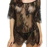 Fongt Lashes Sexy Ladies Sleeveless Skirt Lace Burouse Mini Doll Costume