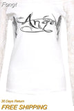 Women Lace T-shirts Autumn Winter 2023 Top Clothing Gothic Vintage Sexy Aesthetic y2k Off Shoulder Long Sleeve Top