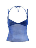 Semi Sheer Mesh Crop Cami Top-Outfit