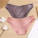 Cotton Women's Panties Sexy Underwear Female Underpants Solid Color Comfortable Woman Cotton Briefs Intimates