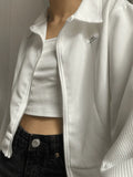 Cropped Zip-Up Jacket-Outfit
