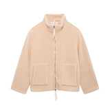 Fongt Explosion Women's Street Fashion With Loose Zipper Coat