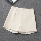 Fongt Shorts Women's Black Summer Thin 2025 New Loose High-Waist A Word Casual Broad-Legged Orange Trousers