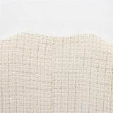Fongt Textured Long-Sleeved Round-Neck Casual Suit Jacket 2025 Spring Temperament Button Trim Jacket Woman
