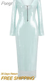 2023 Summer New Women'S Sexy Deep V Long Sleeve Sequin Long Dress Elegant Luxury Sequin Celebrity Party Evening