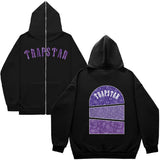 Fongt Plus Velvet Men's And Women's High Street Hoodie Trapstar Zippered Open Shirt Jacket Autumn And Winter