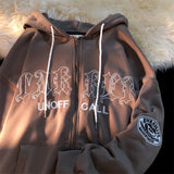 Women Sweatshirts 2022 Autumn New Harajuku Letter Print Oversized Hoodie Pullover Vintage Gothic Aesthetic Hooded