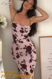 Print Holiday Dress Spaghetti Strap Backless Bandage Dress Sexy Maxi Dresses for Women 2023 Summer Party Beach