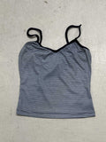 Fongt Fresh Wind Hit The Striped V-Neck Sling 2025 Summer To Send A Casual Short-Term Waistcoat New Women's Clothing