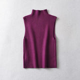 New Spring Style Simple And Slim Rib Knitted Blouse-Outfit