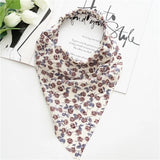 Hair Scarf Scrunchies Vintage Triangle Bandanas Hairband Headband Without Clips Elastic Hair Bands Headwrap